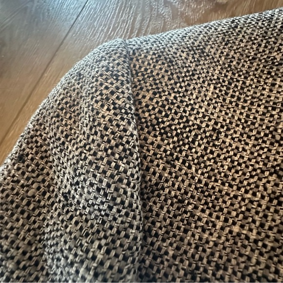 Vintage 100% Silk (Raw) Black & White Woven Sport Coat - 42R - Picture 8 of 8